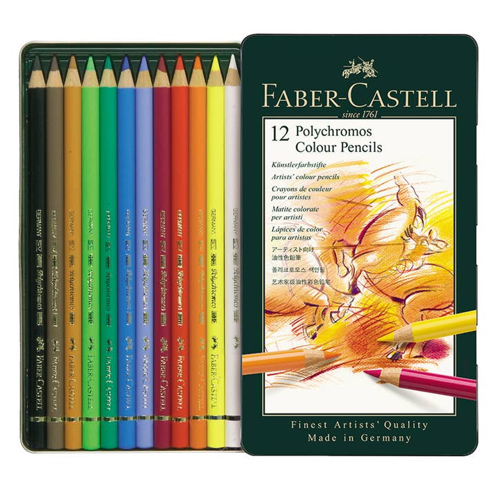 Faber-Castell / Creativity for Kids - Wholesale Colored Pencil - Polychromos Artists' Color Pencils, Tin of 121