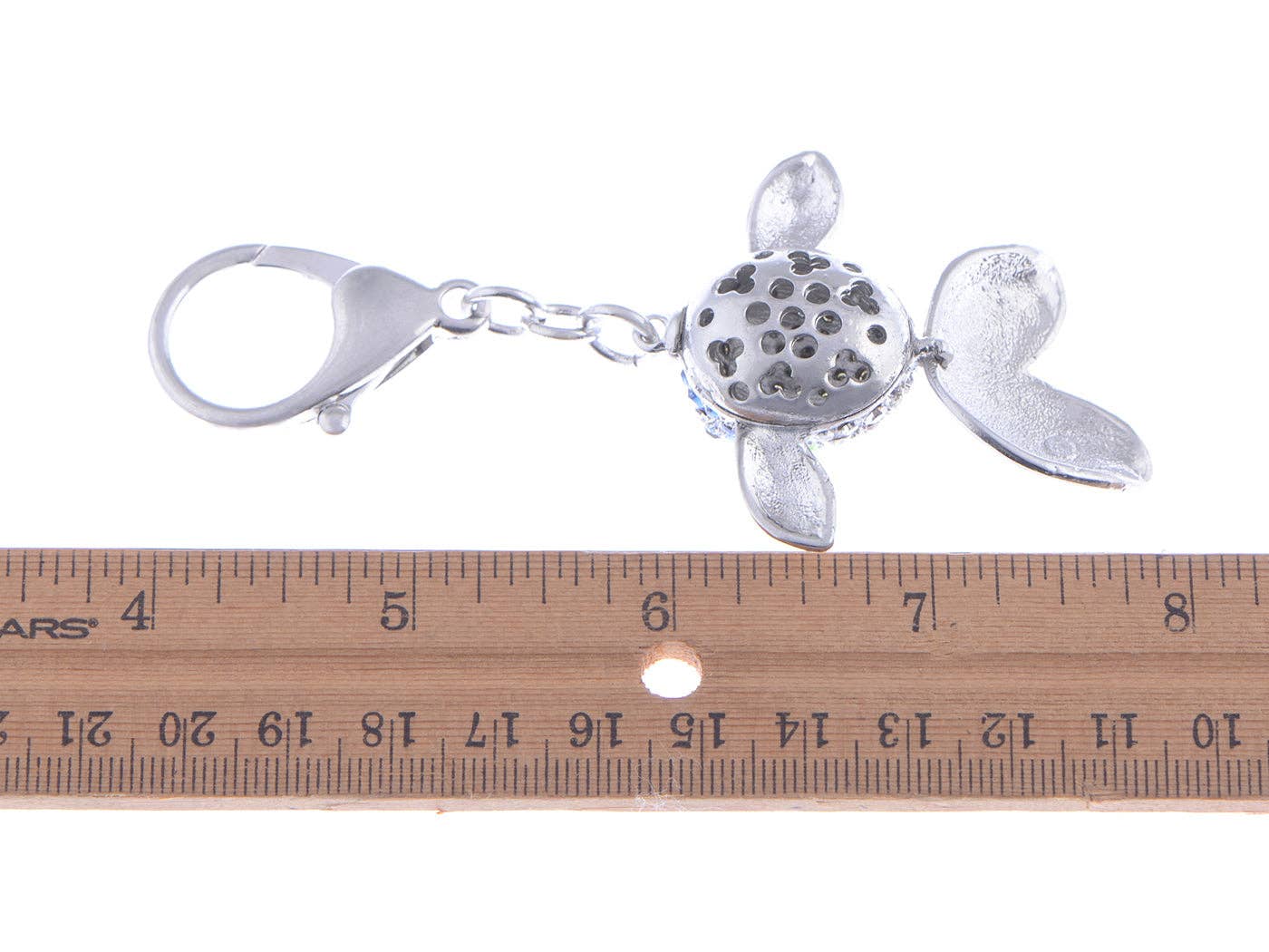 AK Brand – Porta-chaves - Mulher por atacado – Chaveiro Swarovski Crystal Fire Opal Angel Piranha Peixe13