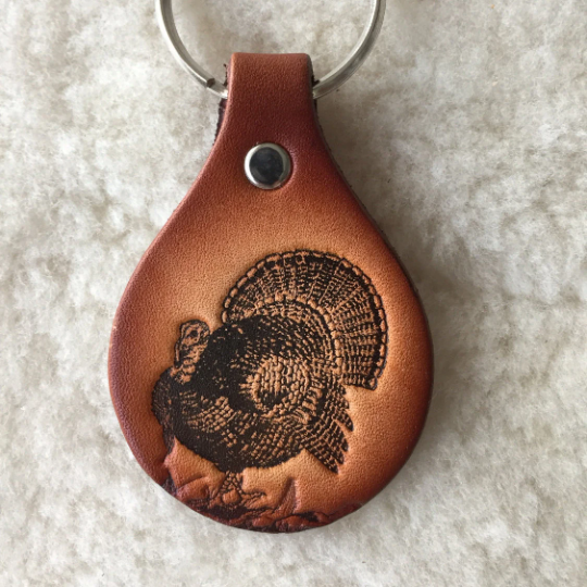 Lindy Leather - Wholesale Keychain - Unisex - Handmade Leather Wildlife Keychain - Hunting Fishing17