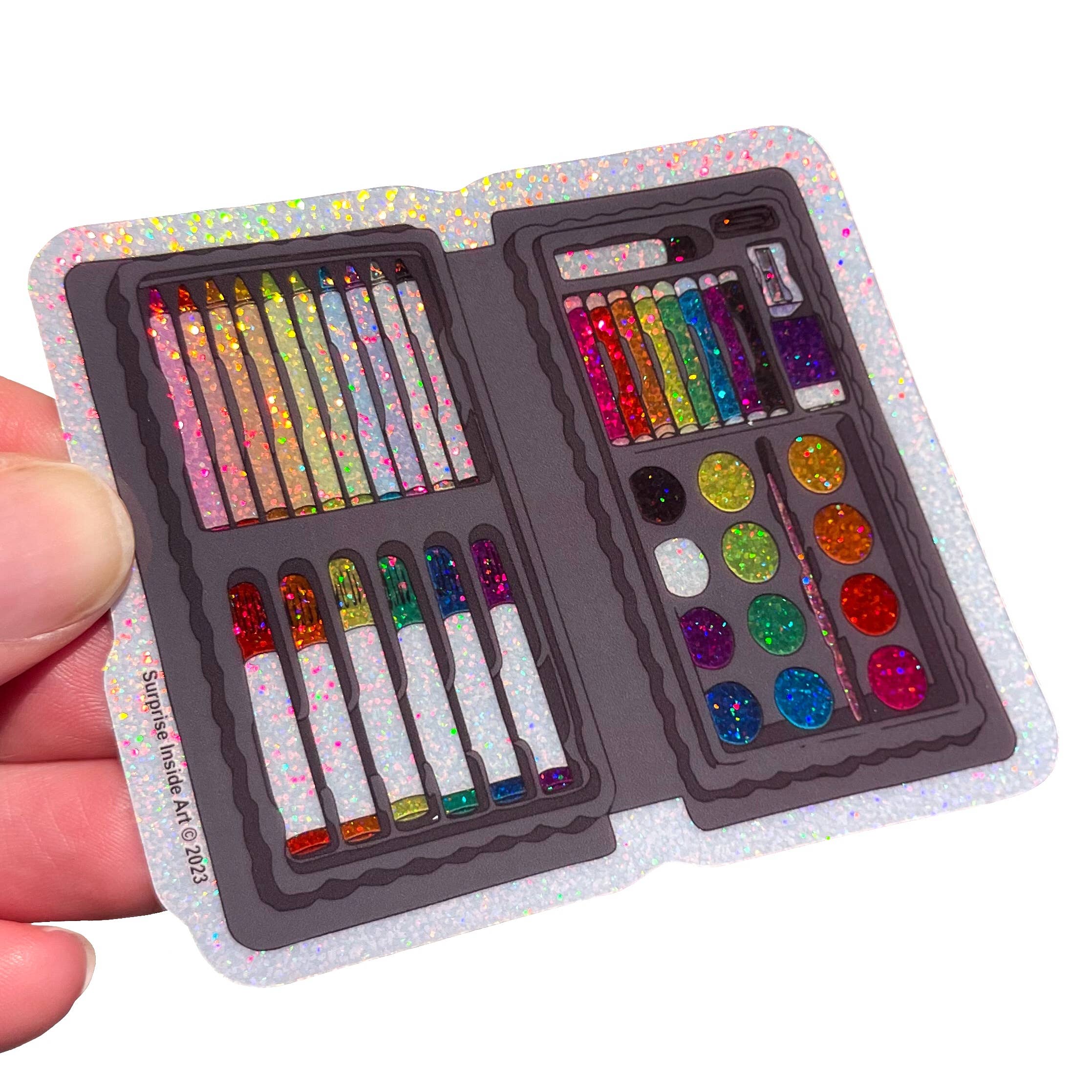Surprise Inside Art - Wholesale Sticker - Sparkle Artist Supply Kit Vinyl Sticker1