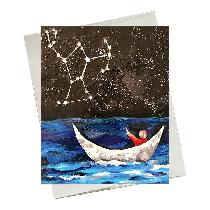 Finding Orion - Greeting Card for wholesale by Pi Luna Art