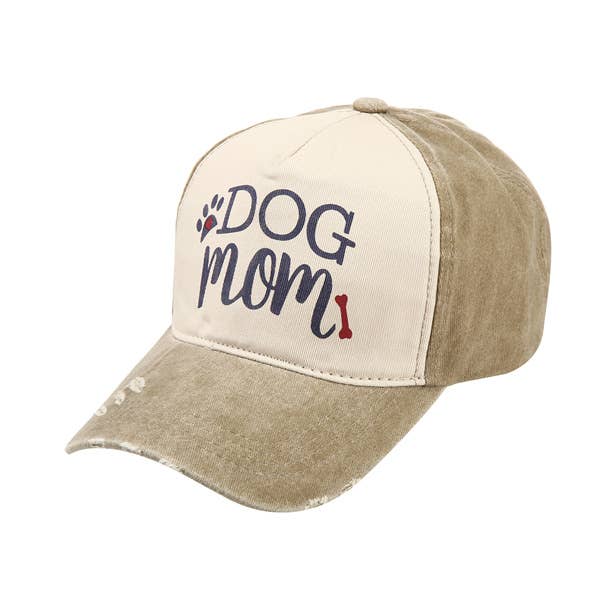 Ladies DOG MOM Themed Adjustable Baseball CAP Hat for wholesale by Nima Accessories Inc