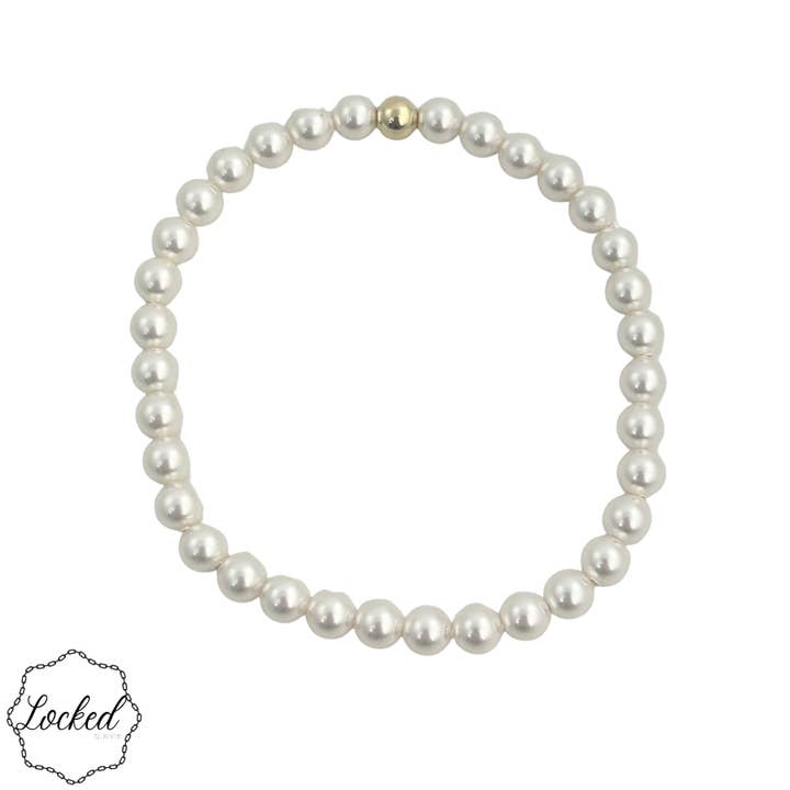 Gold Filled | Glass Pearl 22 for wholesale by Locked by Lula 'n' Lee