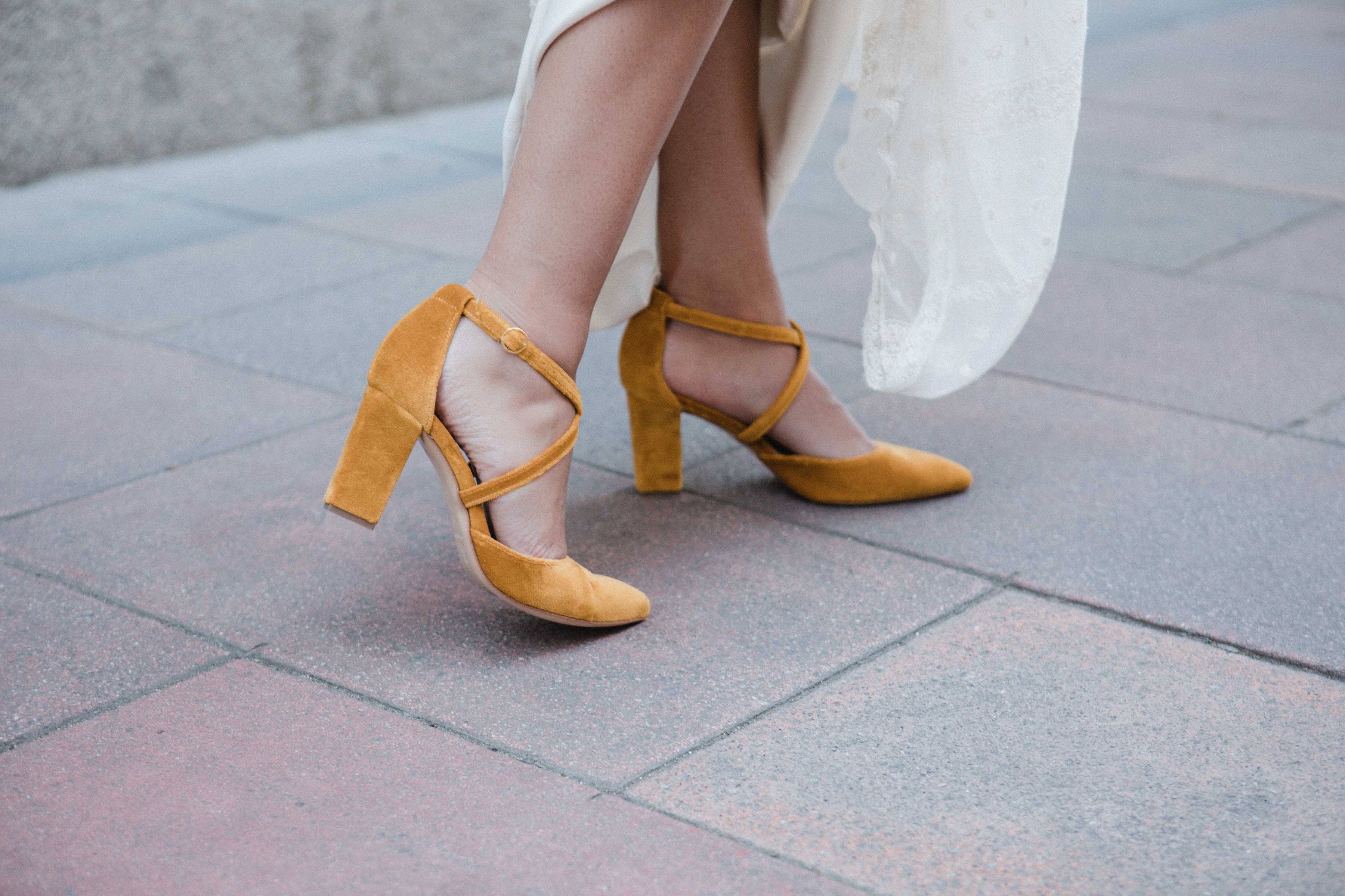 Mustard MARIELA PALMA luxury hiking shoes for women for wholesale on Faire4