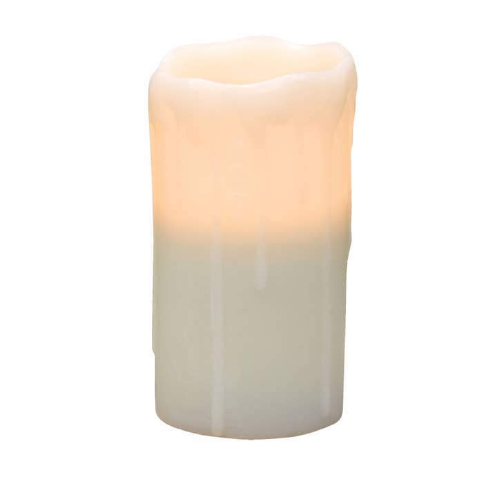 White BOC Pillar - 6x3 Timer for wholesale by The Hearthside Collection