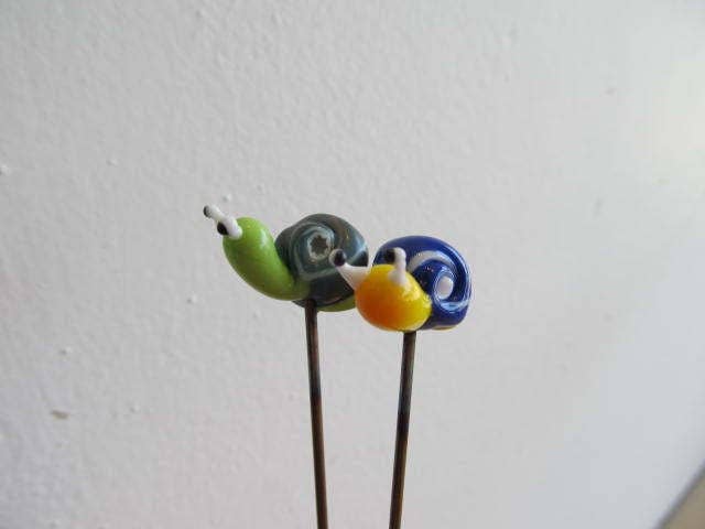 Sunshine Glass Gifts - Wholesale Garden/Lawn Stake - Snail Plant Pals, House plant and Fairy Garden Decor5