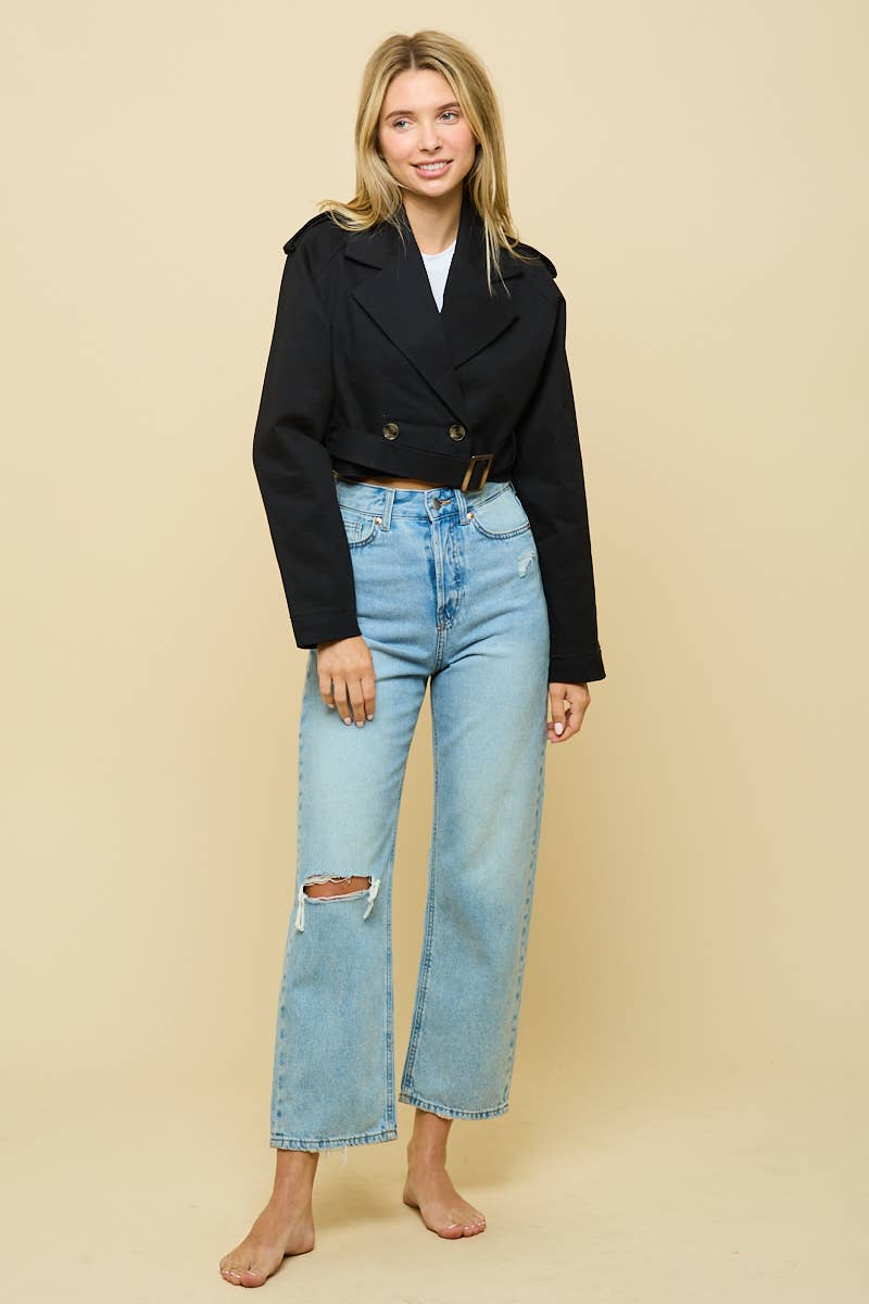 ANWND - Vendita all'ingrosso Giacca - Donna - 2509 - GIACCA TRENCH CORTA5