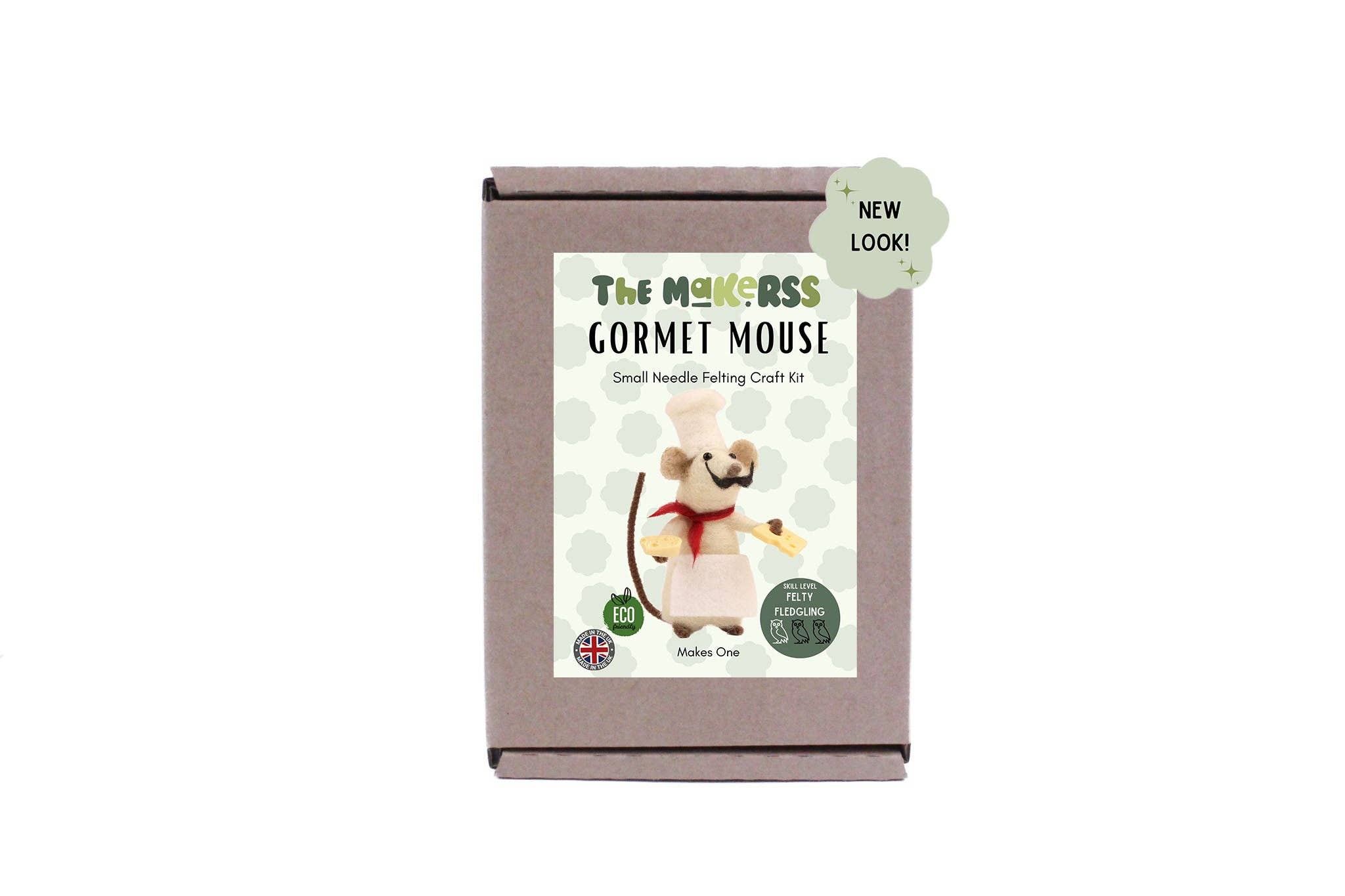 The Makerss - Wholesale Craft Sewing Kit - Gourmet Mouse Small Needle Felt Kit3
