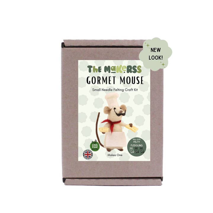 The Makerss - Wholesale Craft Sewing Kit - Gourmet Mouse Small Needle Felt Kit3