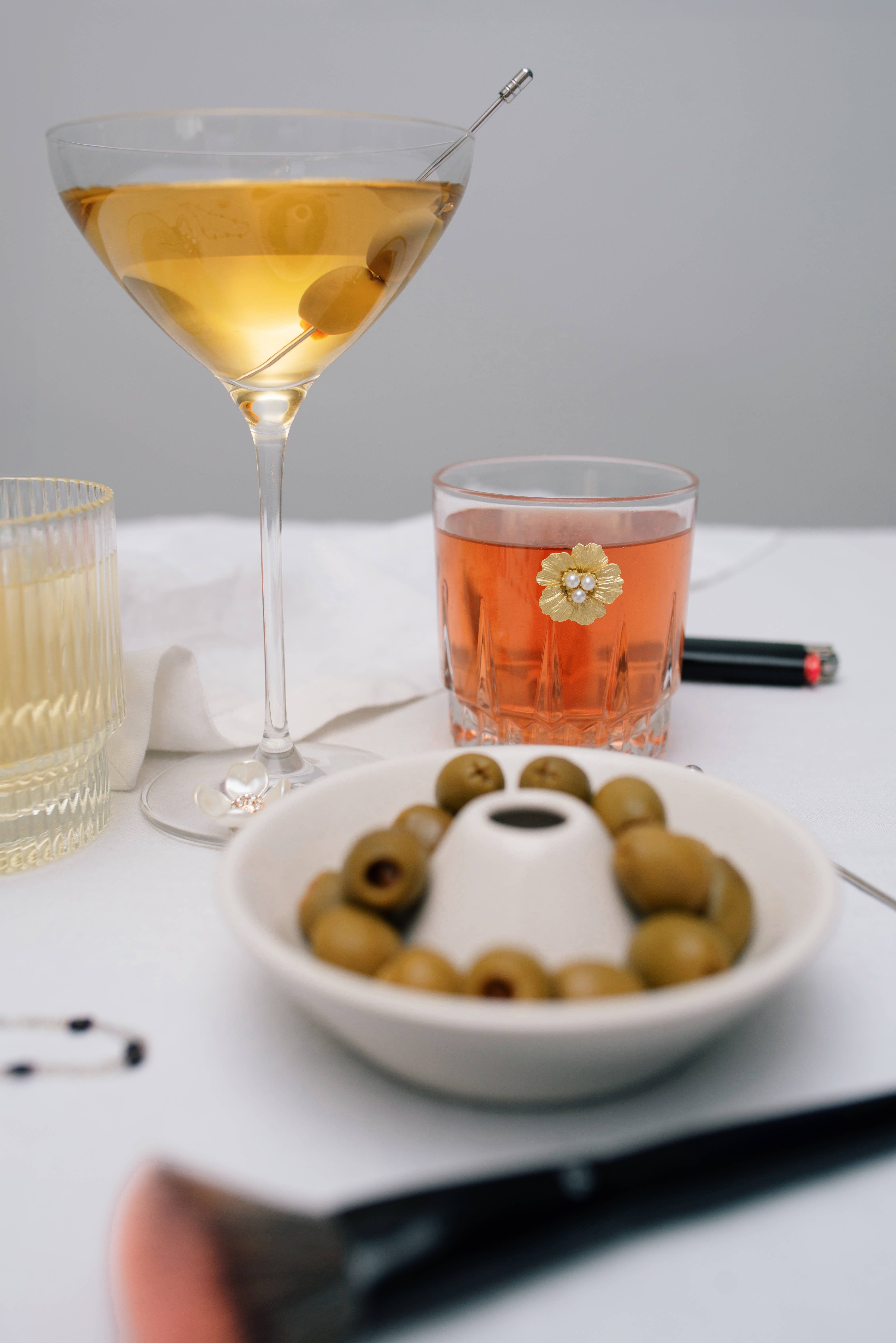 Drink Gems - Wholesale Wine/Cocktail Glass Markers - PEARLS OF WISDOM, Magnetic Drinkware Accessories, Drink Gems3