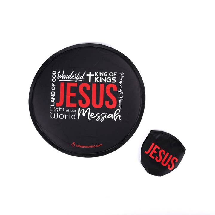 Foldable Hand Fan - Names Of Jesus - Pack of 6 for wholesale by Swanson Christian Products
