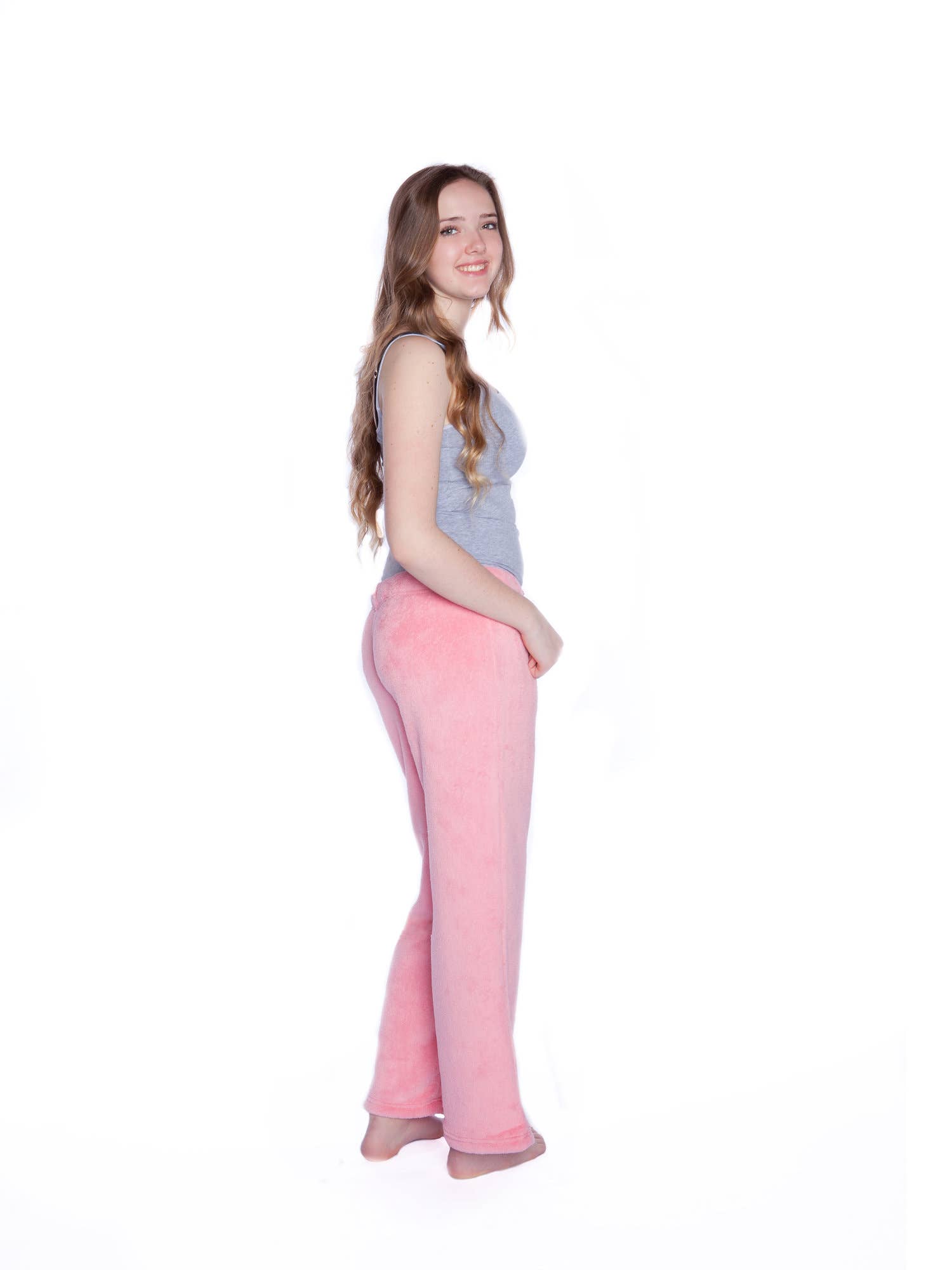 Big Feet Pajamas - Wholesale Sleepwear Bottom - Women's - Plush Pajama Pants Pink1