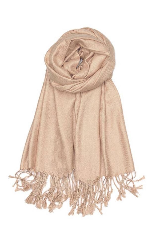 Jasper Trading LLC - Wholesale Scarf - Women's - C29 - One Piece Beige Color Fashion Pashmina Shawl Scarf0