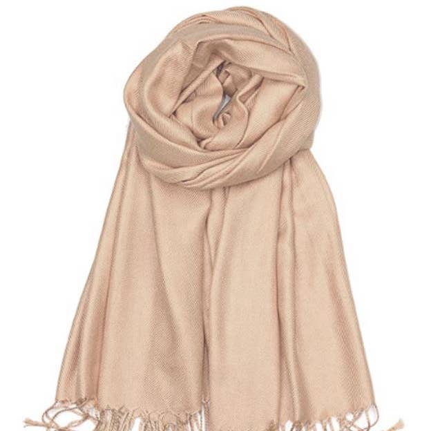 Jasper Trading LLC - Wholesale Scarf - Women's - C29 - One Piece Beige Color Fashion Pashmina Shawl Scarf0