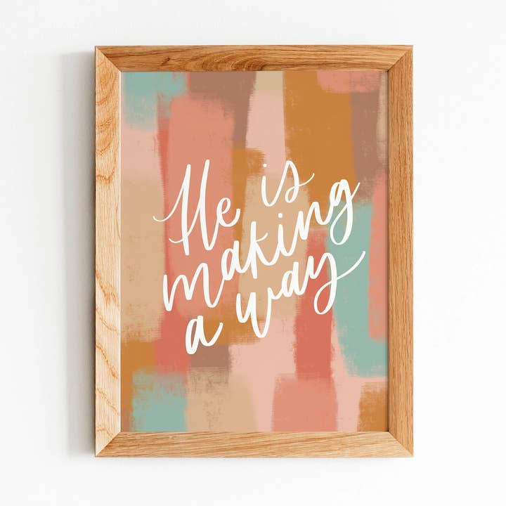 He is Making a Way Christian Print for wholesale by Illuminated Designs