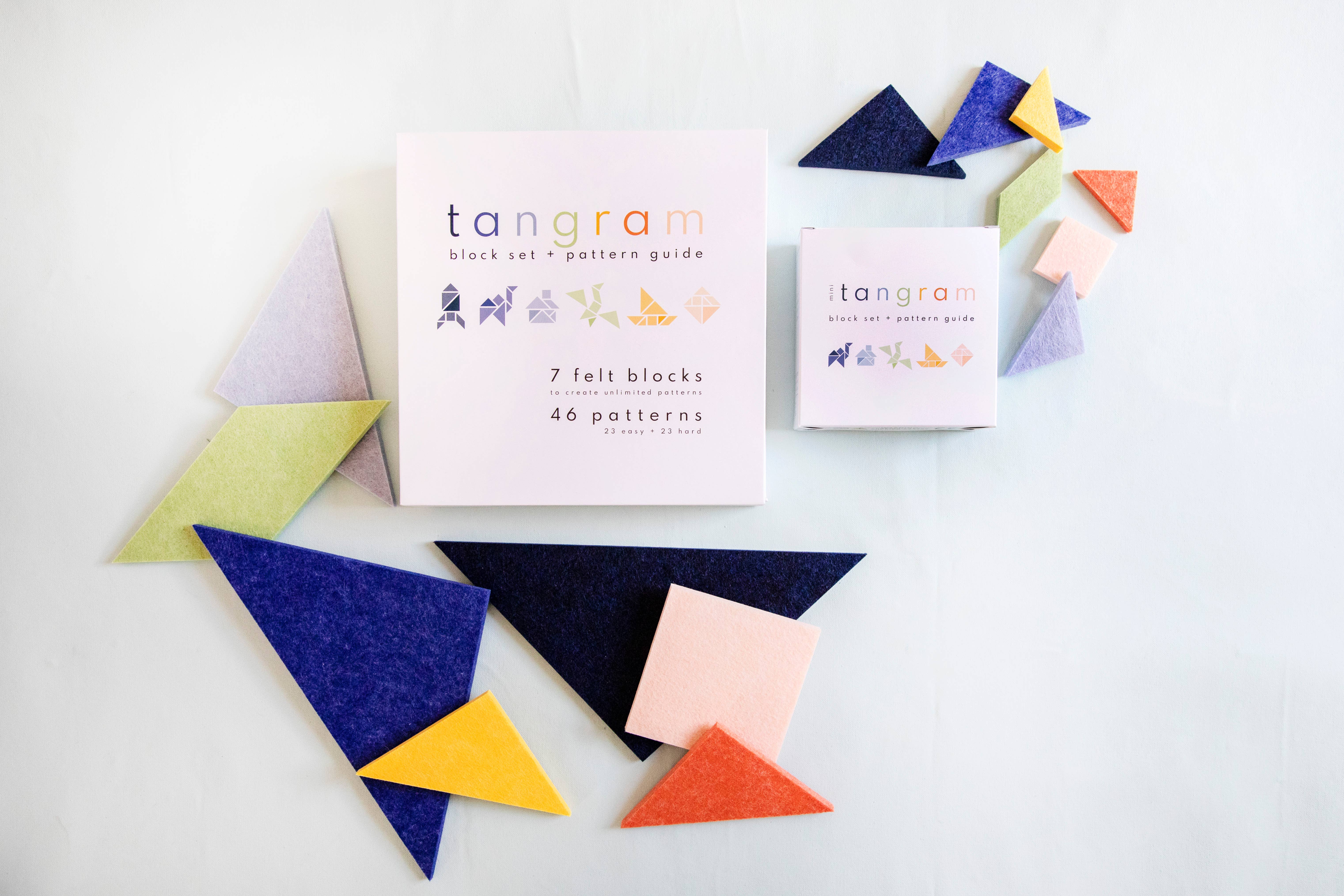 Lowercase Toys - Vente Cubes de jeu – enfant et bébé - Ensemble de blocs Tangram4