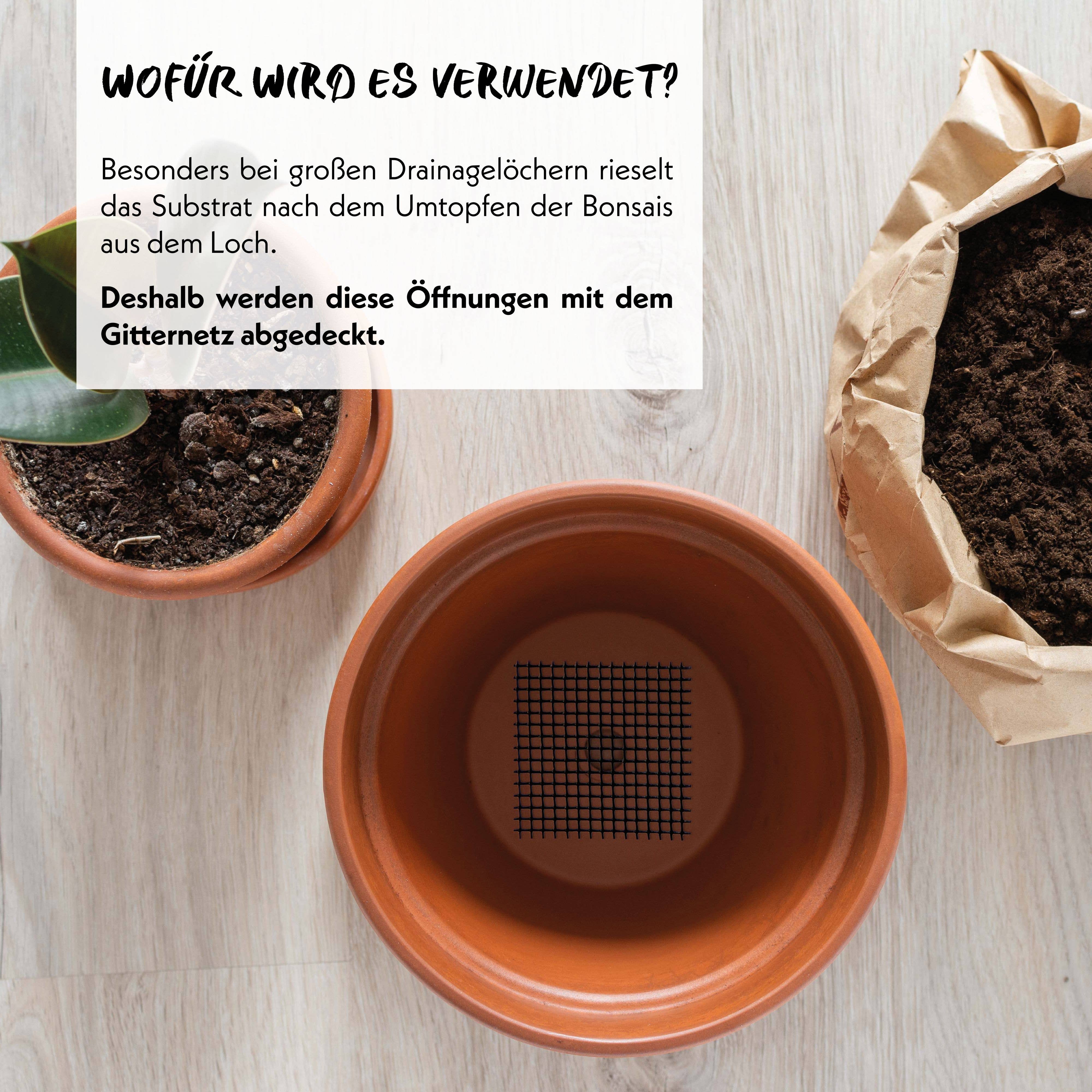 Vendix GmbH - Wholesale Garden Tool - HappySeed set of 10 bonsai plastic cover nets, black3