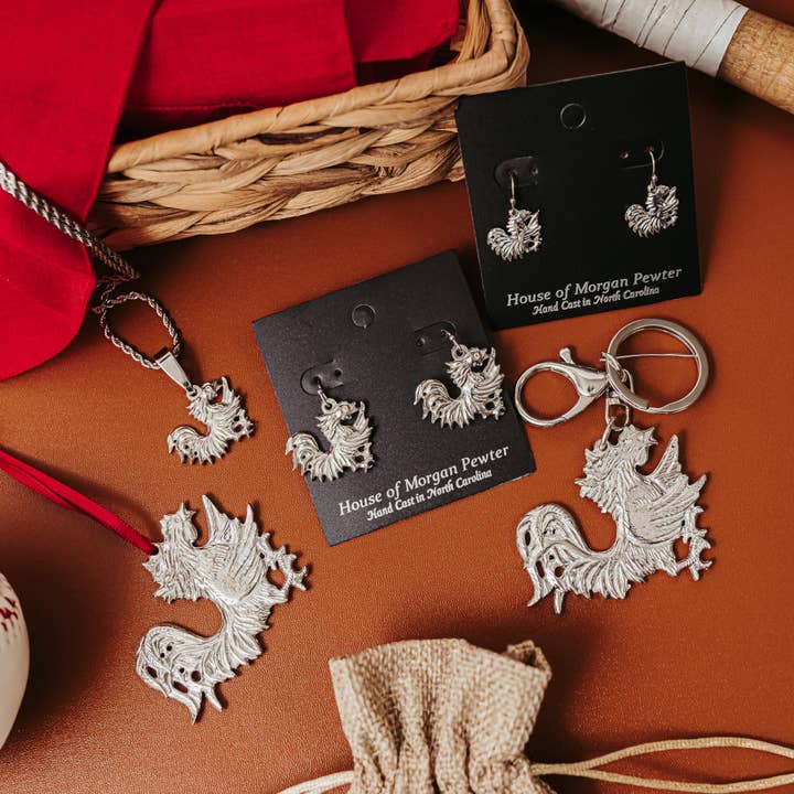 South Carolina Gamecock Gifts - Ornament - Jewelry - Magnet for wholesale by House of Morgan Pewter