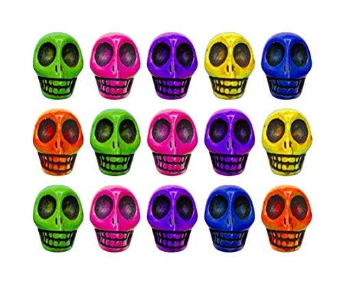 Mandala Crafts - Vendita all'ingrosso Perline - Mandala Crafts - Perline a forma di teschio intagliate in howlite per la creazione di gioielli, teschi piccoli per artigianato, perline a forma di teschio sfuse, per bracciali, distanziatori5