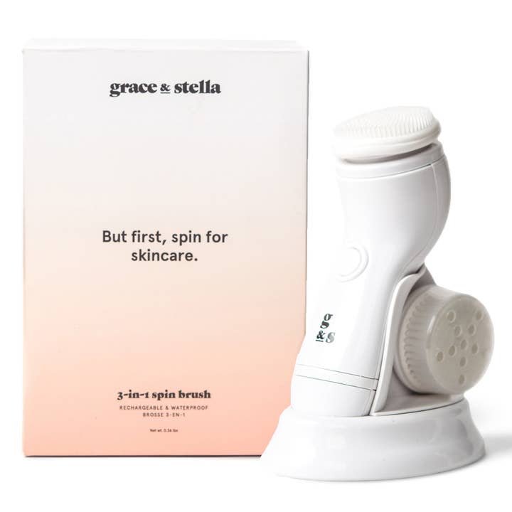 Grace & Stella Co - Wholesale Electronic Skincare Device - 3-in-1 Spin Brush
