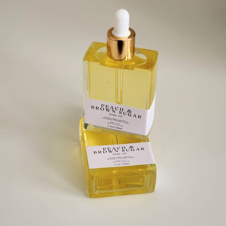 porter + rose - Wholesale Bath/Body Oil - Peach & Brown Sugar Body Oil2