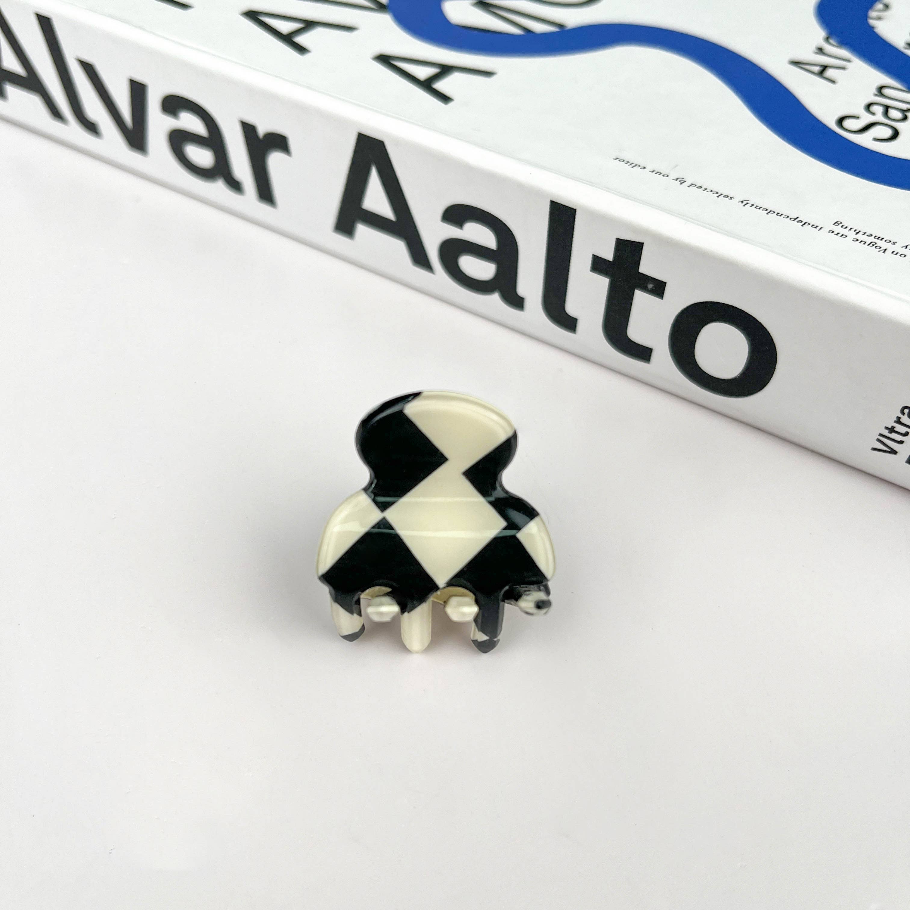 TheDivaSoap - Venta al por mayor Horquilla para el pelo - Mujer - Minipinza en forma de garra en forma de tablero de ajedrez0