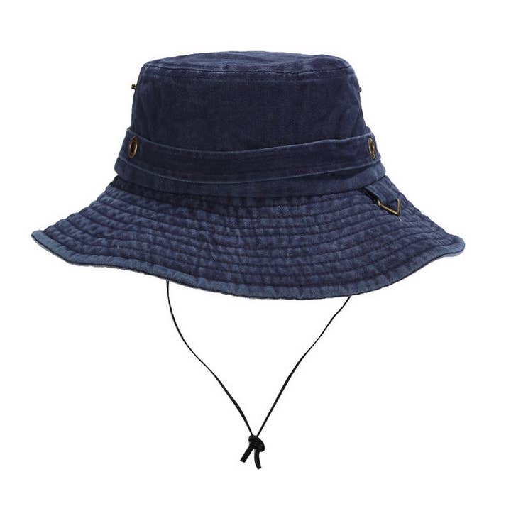 ACCITY - Wholesale Bucket Hat - Women's - Washed Camo Cotton Bucket Hat for Outdoor Travel_CWAH3840