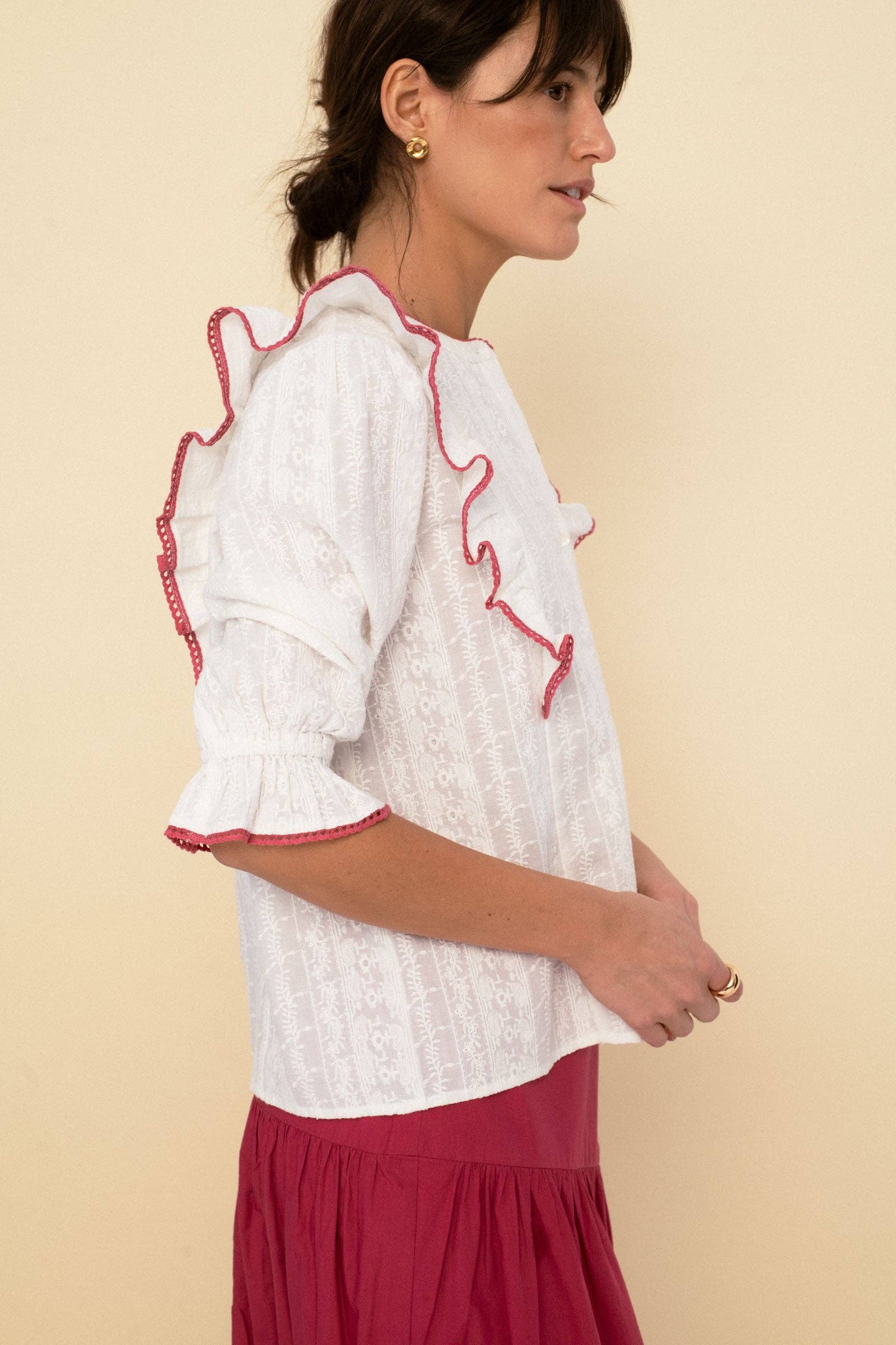 Sonmer Shop USA - Wholesale Blouse - Women's - Jo blouse white1