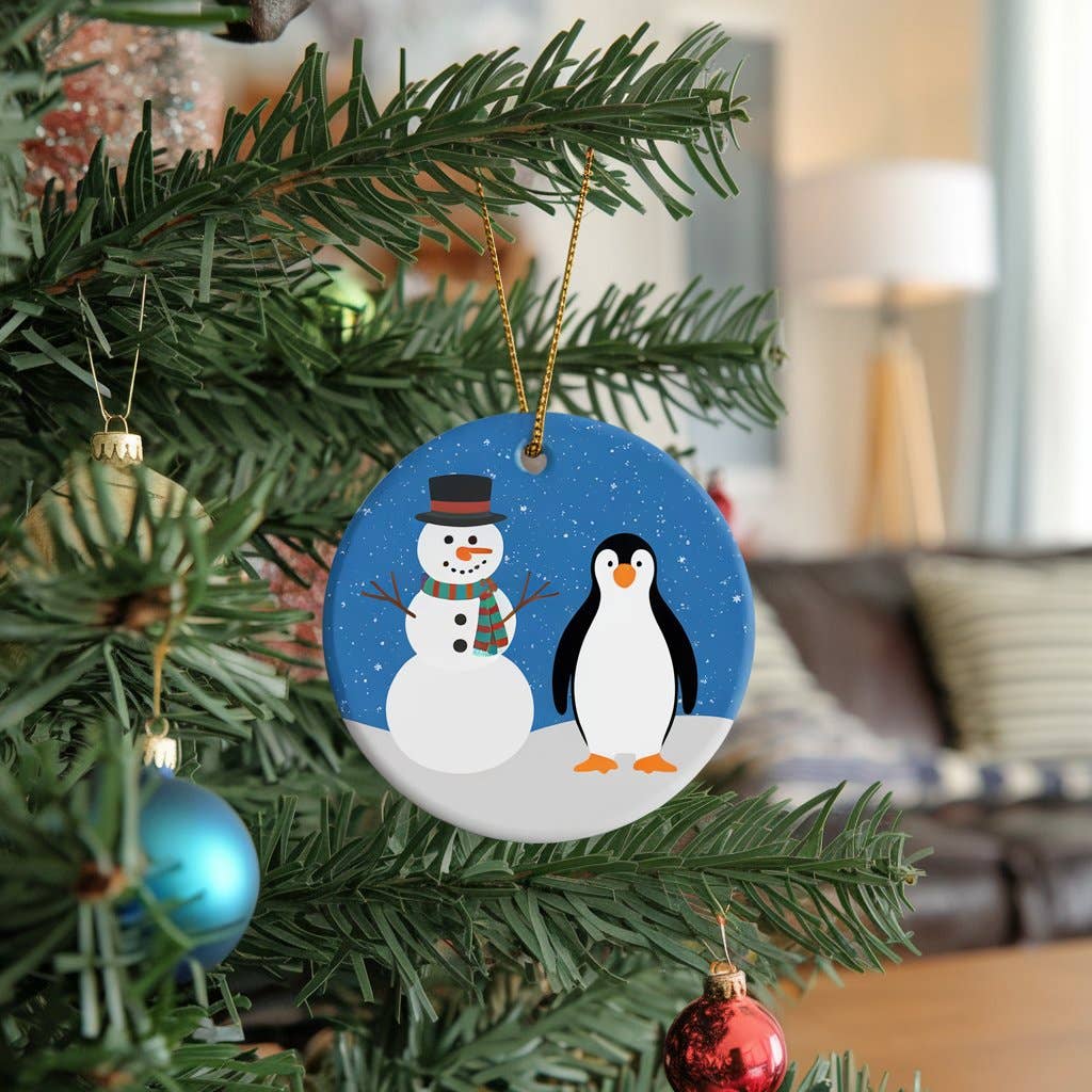 City Souvenirs - Wholesale Ornament - Custom Design Porcelain Ornament Single Sided