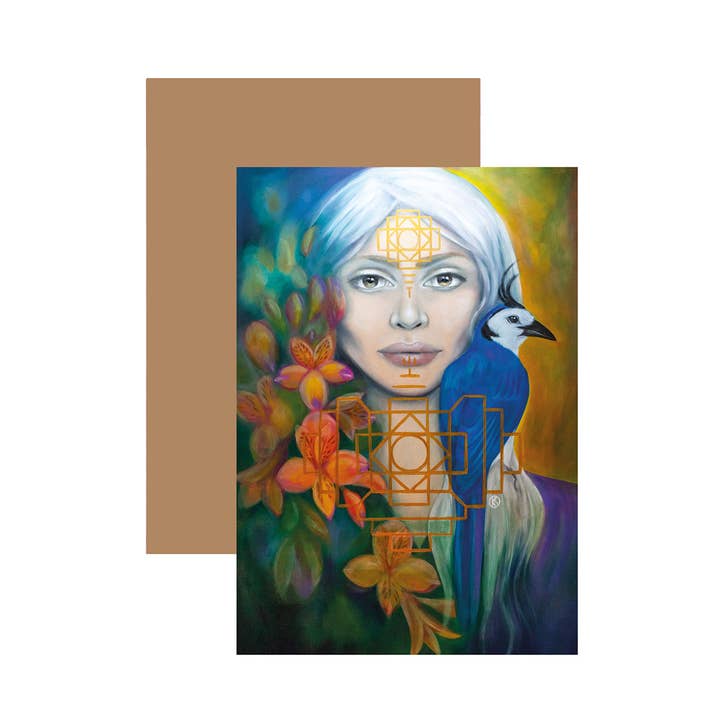 Cartolina doppia 'Chakana' per la vendita all'ingrosso da parte di Reflection of a Soul