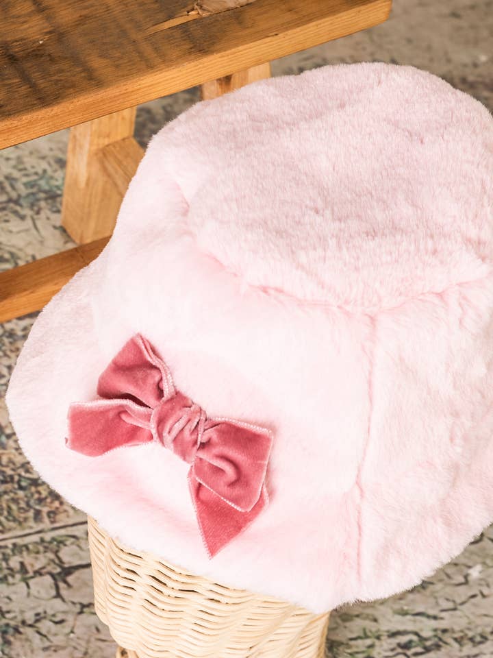 2412946 Chapéu de pele tecida com fita de veludo por atacado de BABINE-ROINSAL