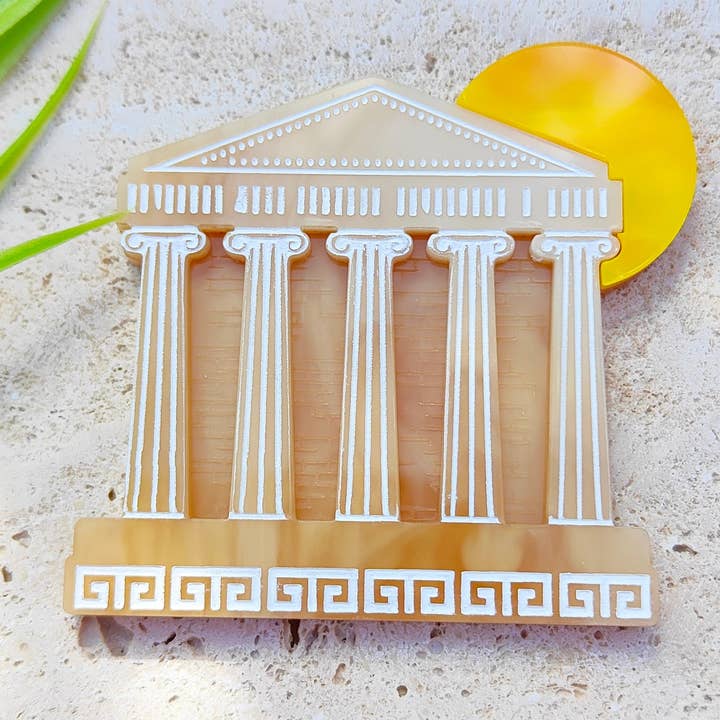 Acropolis brooch for wholesale by Folk and Fortune