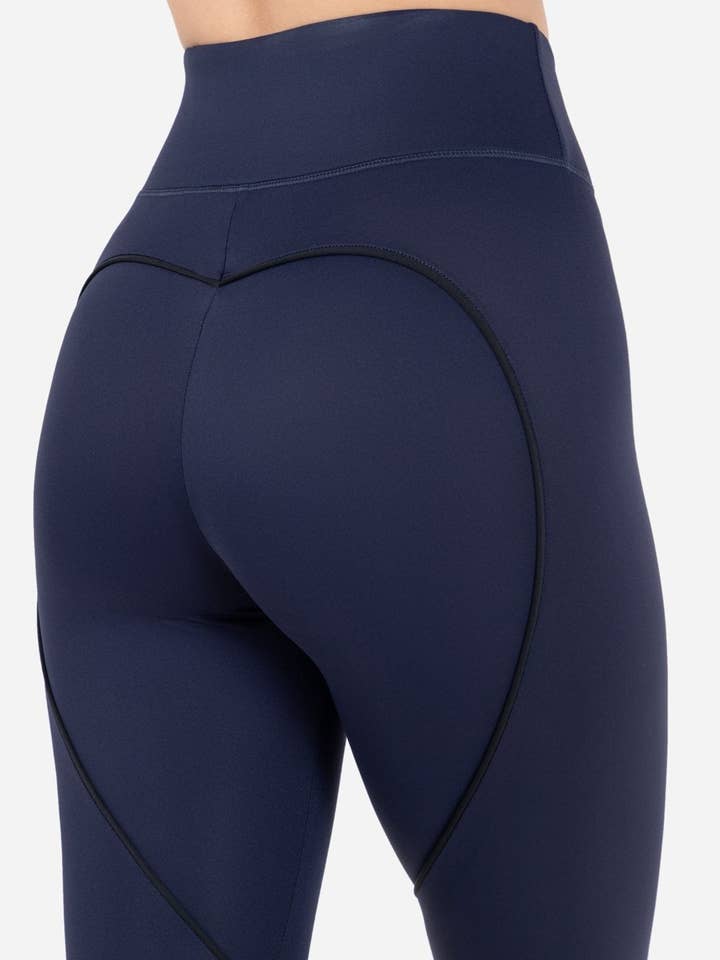 Leggings con diseño de corazón para venta al por mayor de Famme