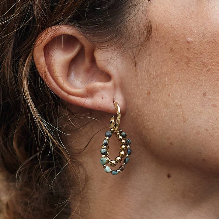 24BOA011 Steel Stud Earrings for wholesale by Blossom bijoux