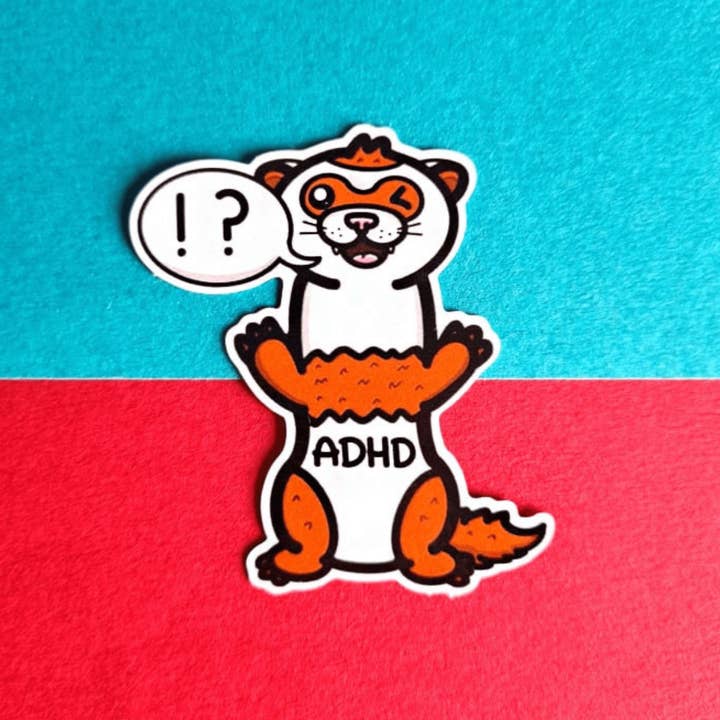 Innabox Ltd - Wholesale Sticker - Attention Deferret Hyperactivity Disorder Sticker - ADHD
