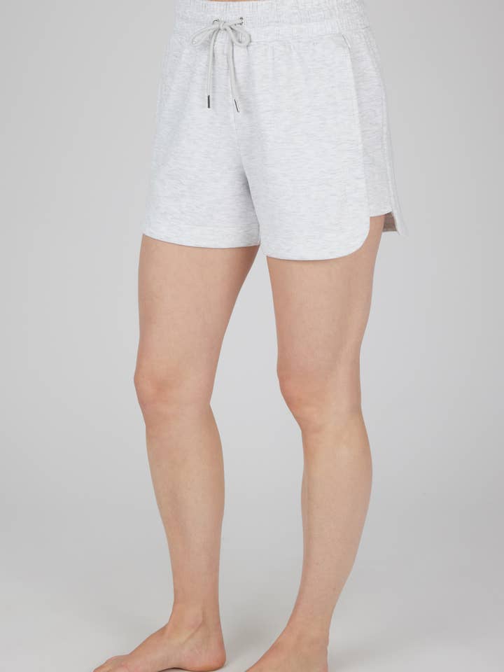 Women's Scuba Shorts with Side Seam Pockets for wholesale by 90 Degree by Reflex & Yogalicious