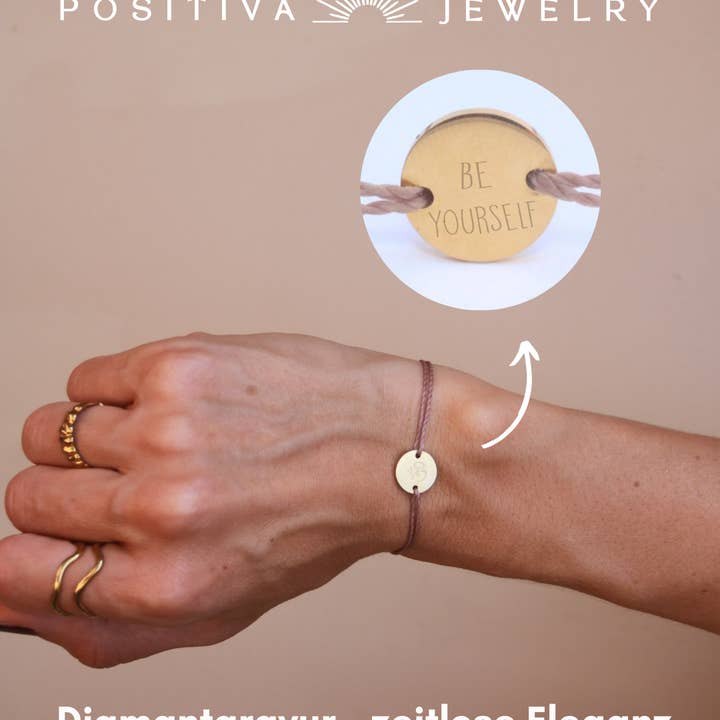 Positiva Jewelry - Wholesale Charm/Dangle Bracelet - Delicate bracelet with customizable pendant2