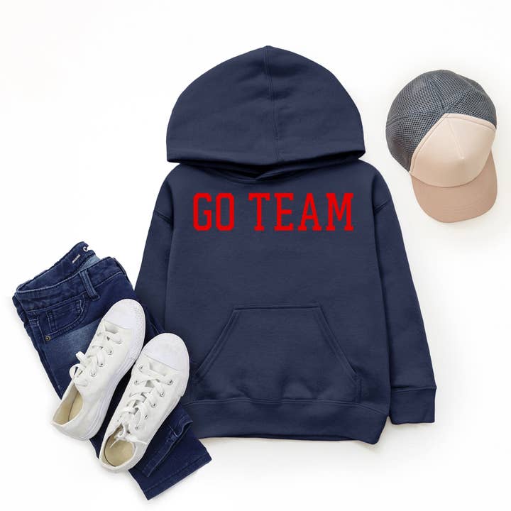 Go Team Varsity - Youth Graphic Hoodie for wholesale by Olive And Ivory Wholesale