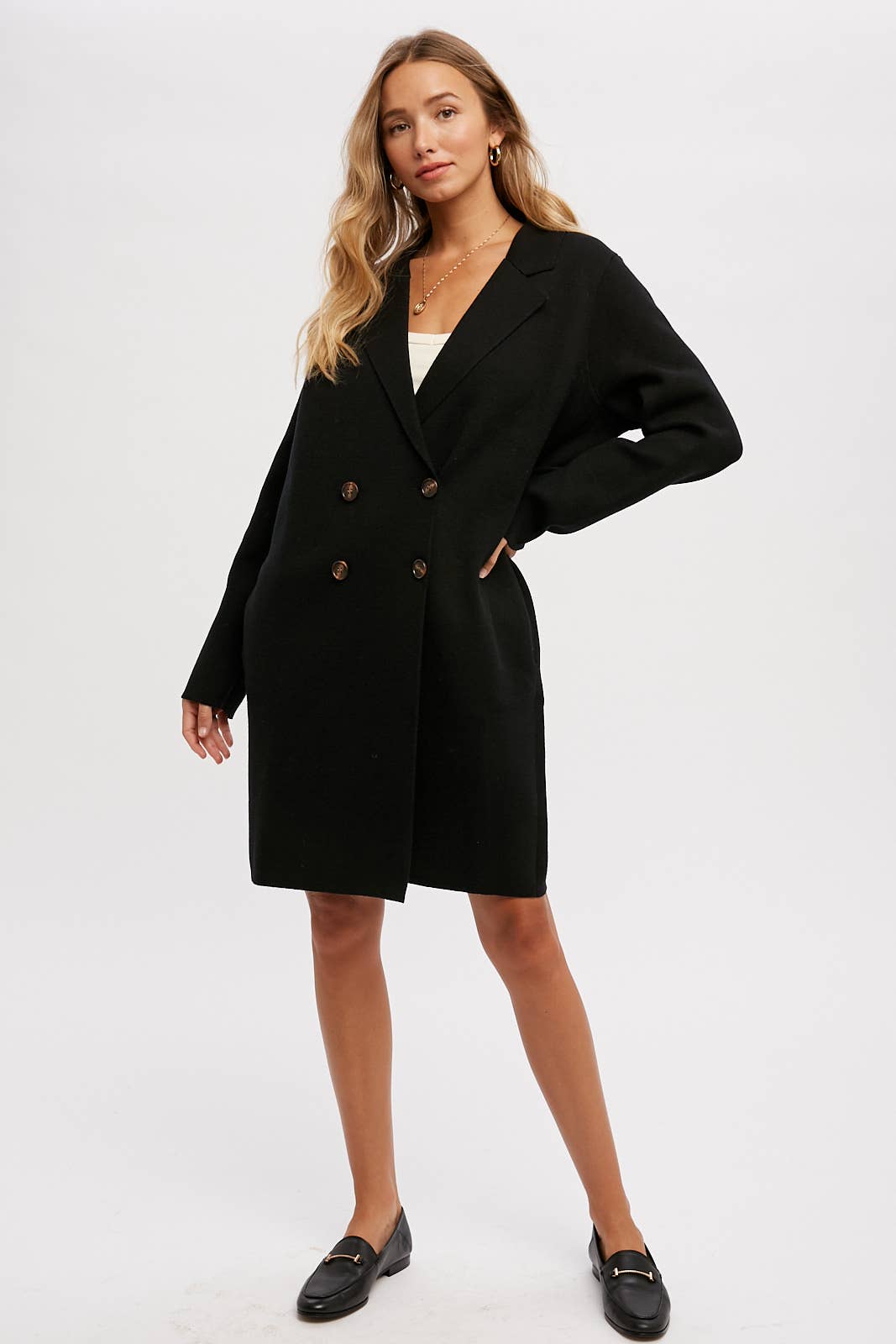 Bluivy - Wholesale Coat - Women's - CLASSIC DOUBLE BREASTED COATIGAN32