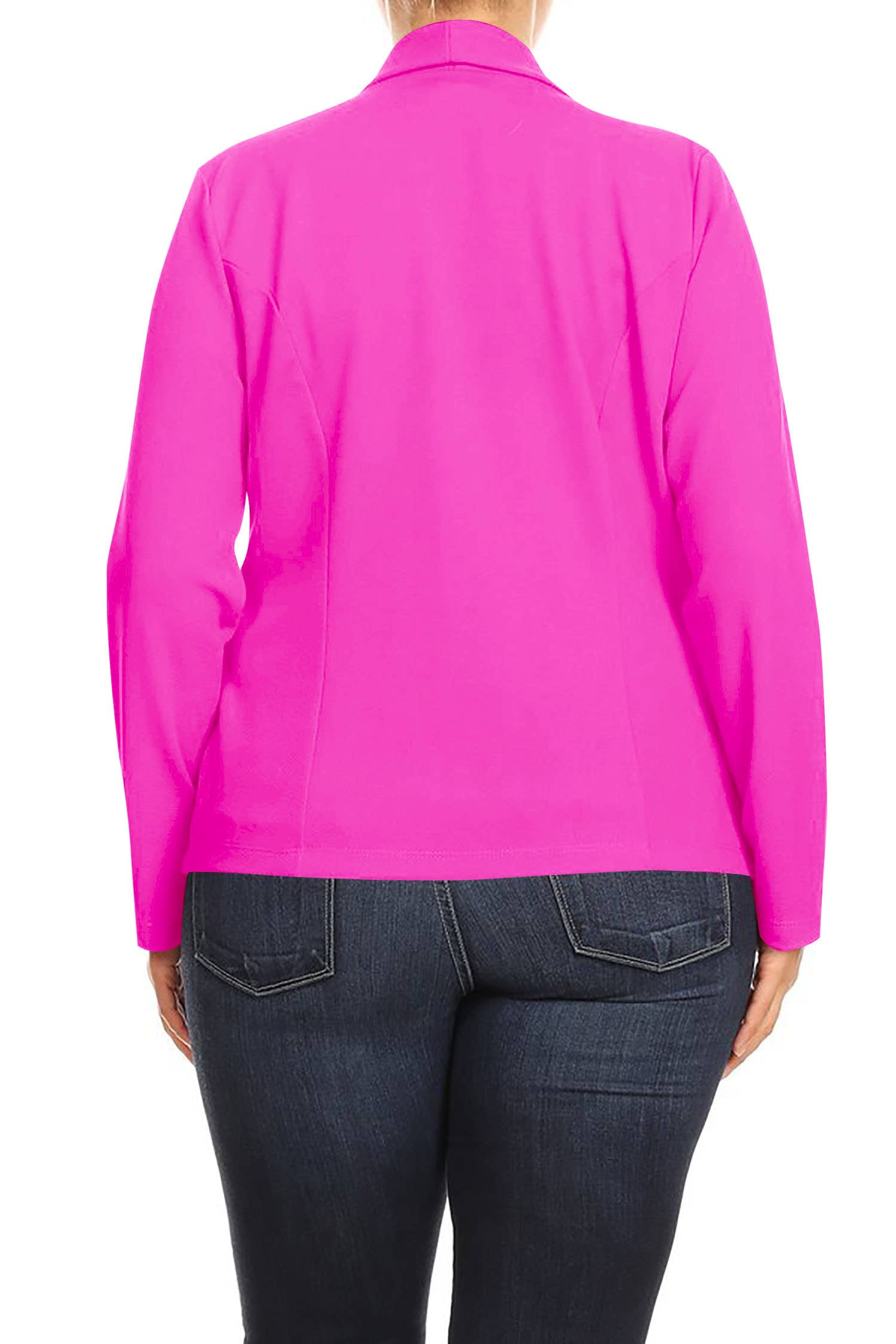 MOA COLLECTION - Wholesale Blazer - Women's - Plus Size Casual Open Front Office Work Wear Blazer Jacket34