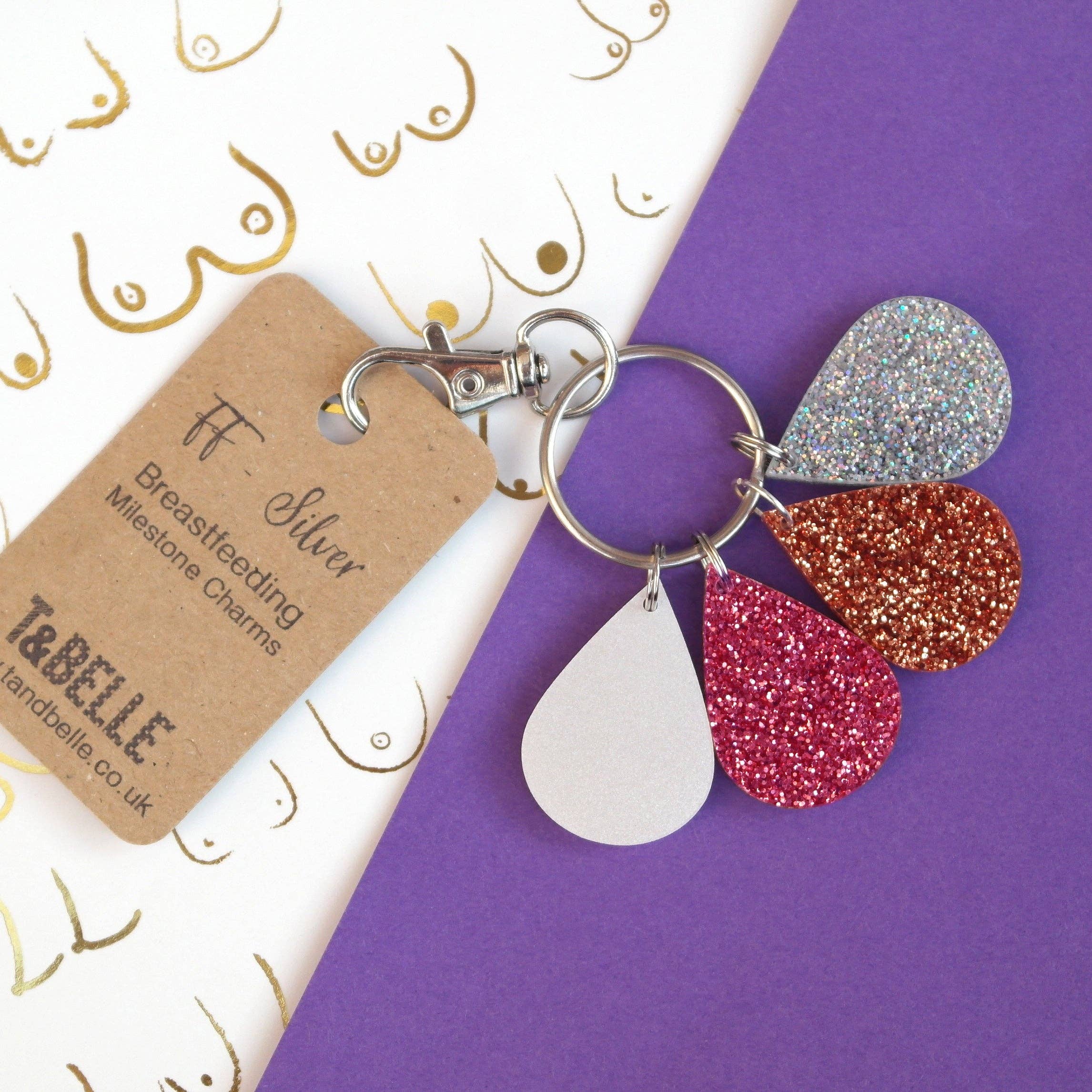 T & Belle – wholesale Milestone art/keepsake – Child & baby – Breastfeeding milestone award celebration charms6