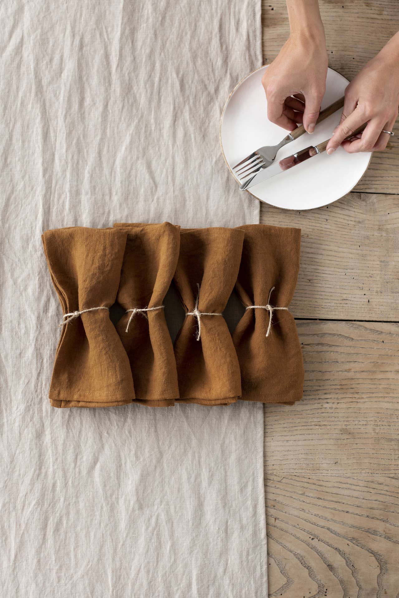 MagicLinen (We handle U.S. import procedures for you) - Wholesale Dinner & cloth napkin - Set of 2 linen napkins in bundle | Table decor