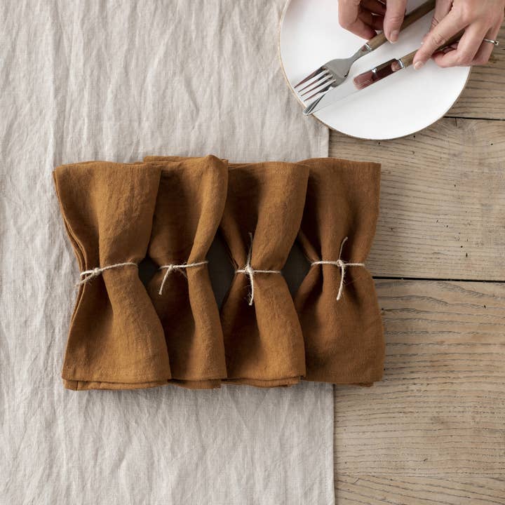 MagicLinen - Wholesale Dinner & Cloth Napkin - Set of 2 linen napkins in bundle of 10 | Table decor