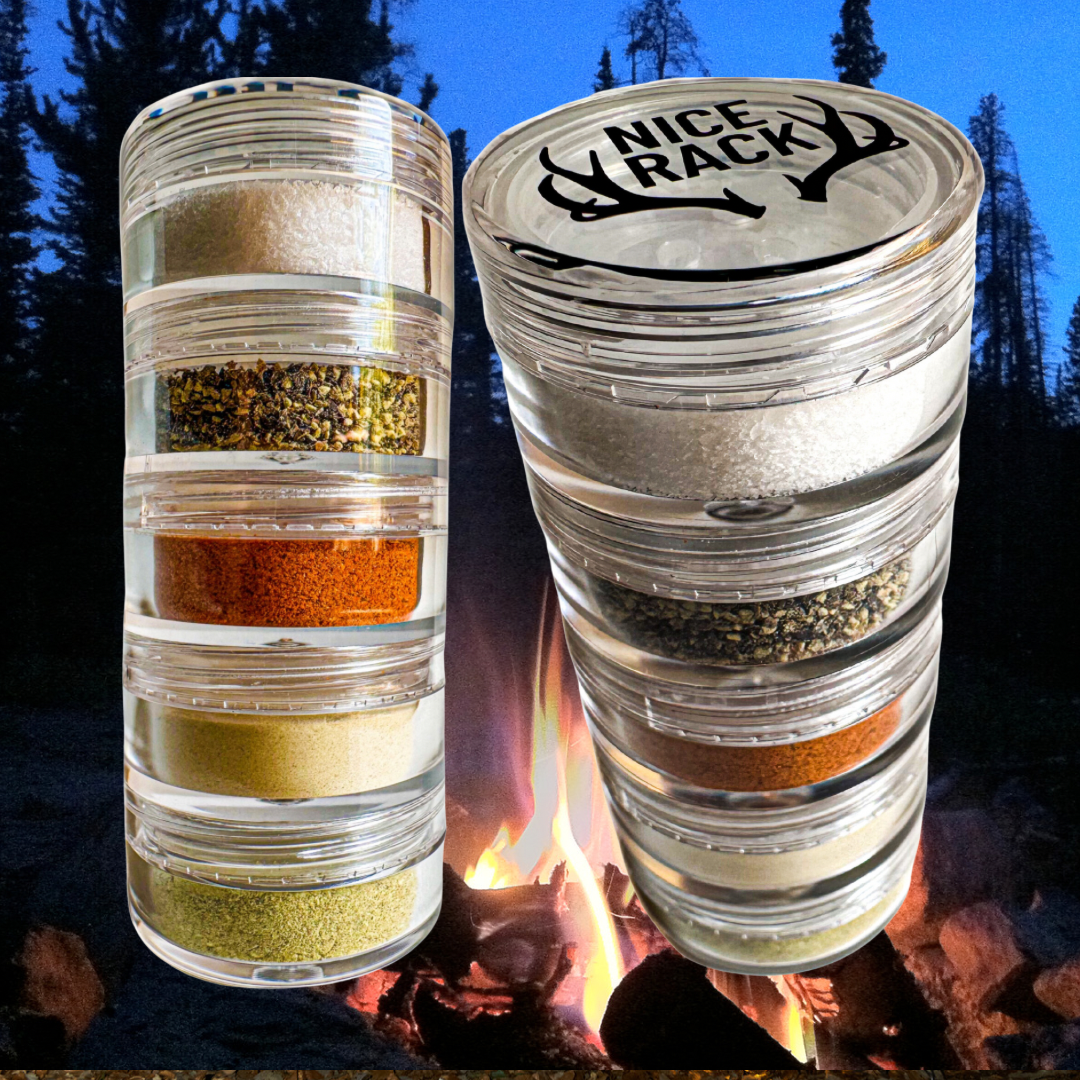 WILD ATOMS - Wholesale Dried Spice Mix - NICE RACK Mini Camp Spice Gift Set Organic Spices Reusable 1