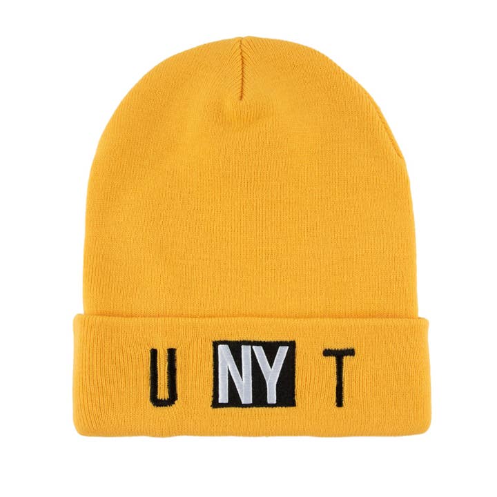 UNYT Oversized Yellow Beanie for wholesale by DOUBLE VISIÓN