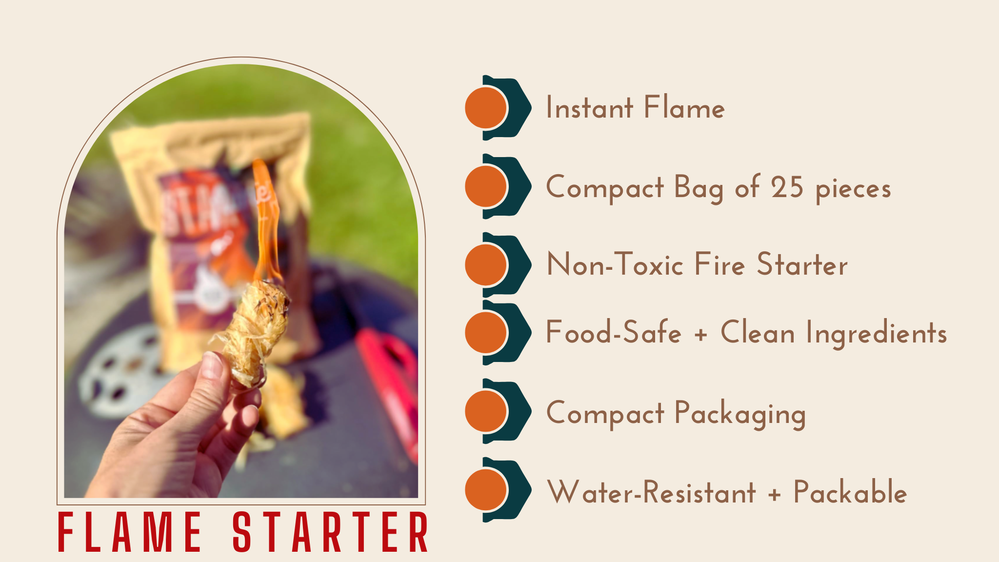 Mayhem & Mercy - Venta al por mayor Encendedor - Encendedores de fuego Flame Starter no tóxicos y sin fragancia4