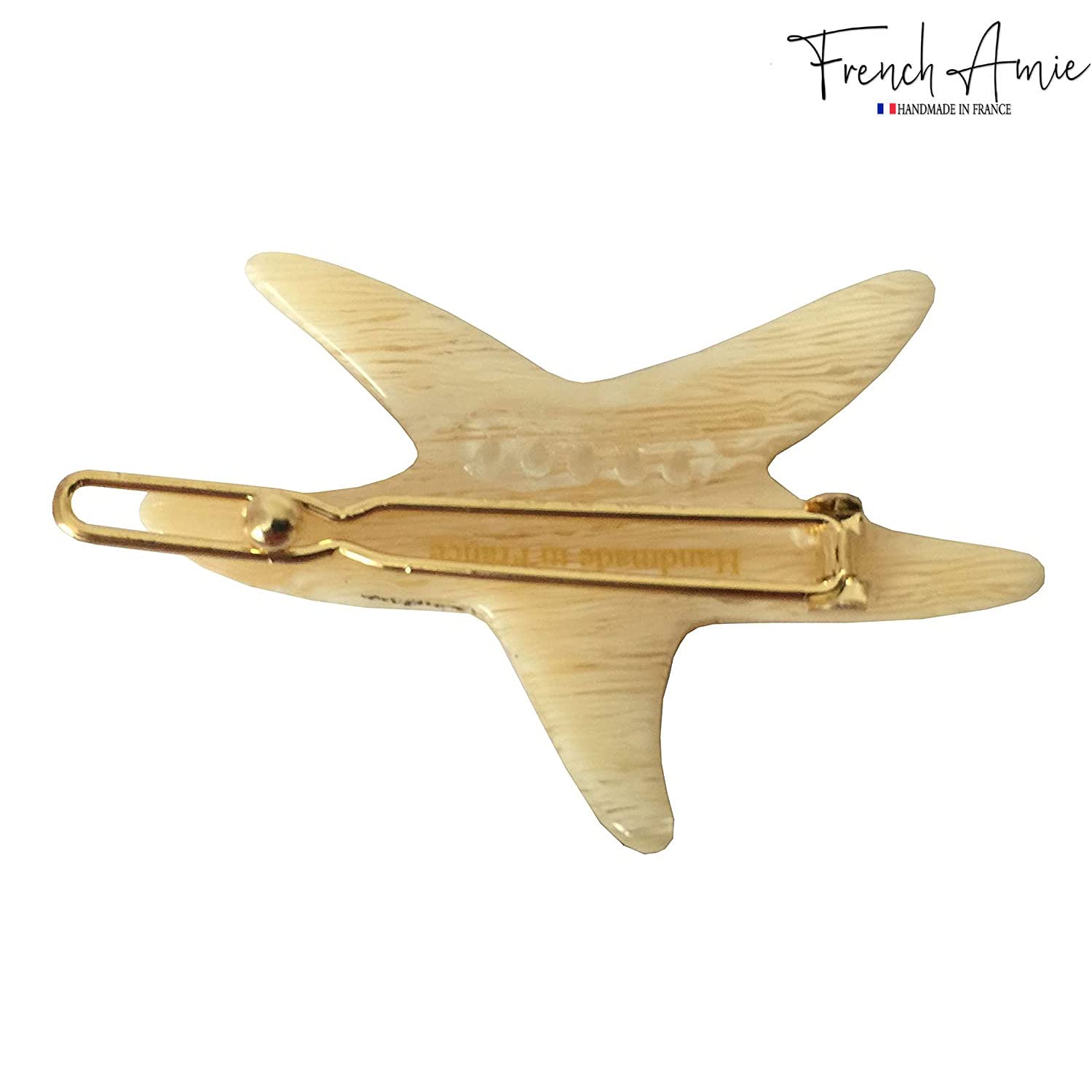 Parcelona - Wholesale Barrette - Women's - French Amie Star Small Celluloid Handmade Hair Slide Barrette With Snap Clips18