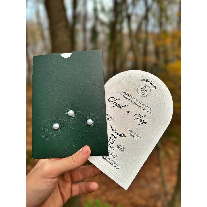 Faire Part Cards – wholesale Invitations – 100PCS Elegant Invitations for Events with RSVP Card
