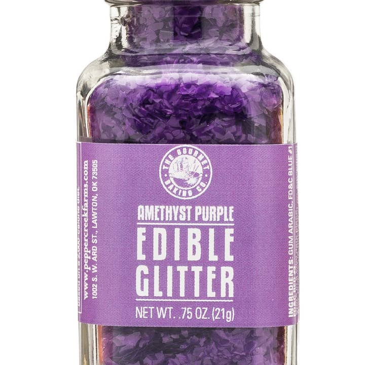 Pepper Creek Farms – Großhandel Glitzer – Amethyst Lila essbarer Glitzer 0,75 Oz.
