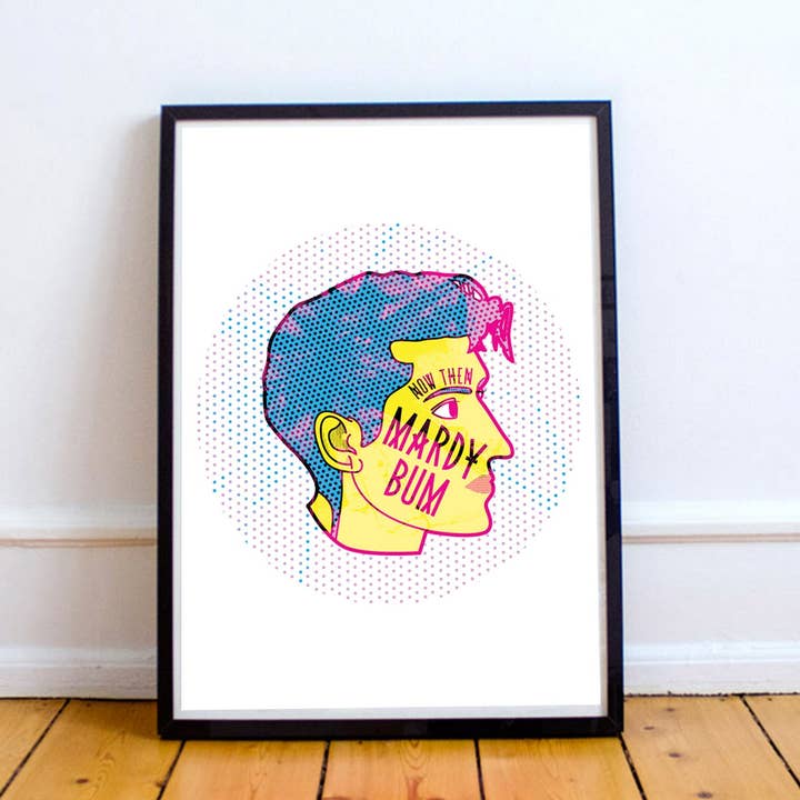 Arctic Monkeys 'Mardy Bum' Lyrics - Print in kleur voor wholesale door Reyt Good Illustration